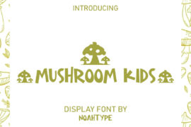 Mushroom Kids Demo Font