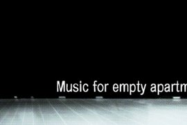 Music for empty apartments Font