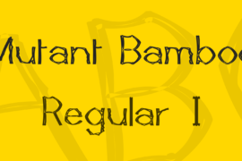 Mutant Bamboo Font Family