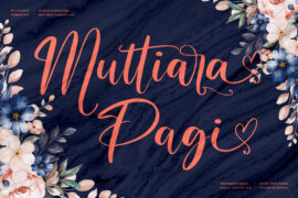 Muttiara Pagi Font Family