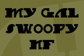 My Gal Swoopy NF Font