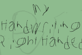 My Handwriting Right Handed Font