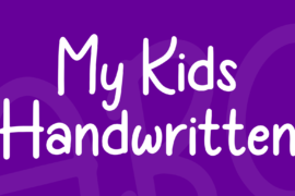 My Kids Handwritten Font