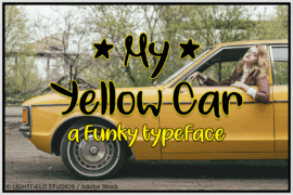 My Yellow Car Font