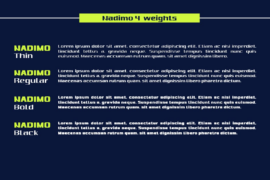 Nadimo personaluse Font Family