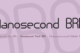 Nanosecond BRK Font Family