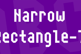 Narrow Rectangle-7 Font