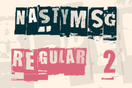 NastyMSG Font Family