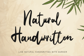 Natural Handwritten – Personal Font