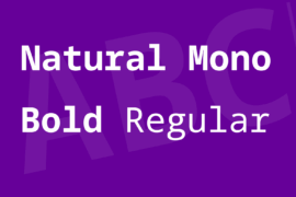 Natural Mono Font Family