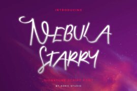 Nebula Starry Demo Font