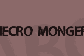 Necro Monger Font