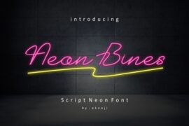 Neon Bines Font