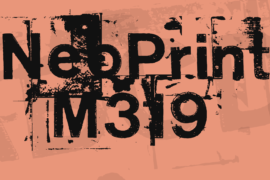 NeoPrint M319 Font