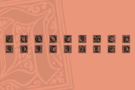 Neugotische Initialen Font