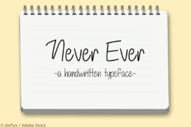 Never Ever Font