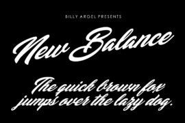 New Balance Personal Use Font