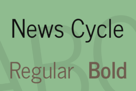 News Cycle Font Family