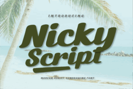 Nicky Script Font