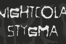 NightCola Stygma Font