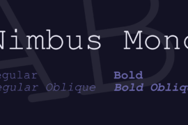 Nimbus Mono Font Family