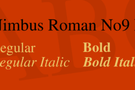 Nimbus Roman No9 L Font Family