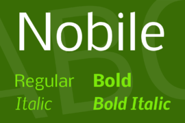 Nobile Font Family