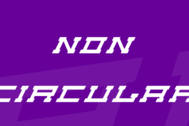 Non Circular Font