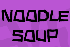 Noodle soup Font