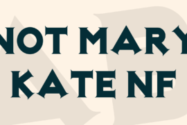 Not Mary Kate NF Font