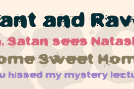 Not now I have a headache! Font