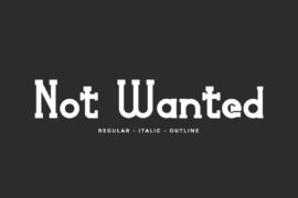 Not Wanted Demo Font Family