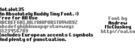 Notalot35 Font