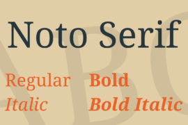 Noto Serif Font Family