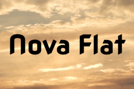 Nova Flat Font Family