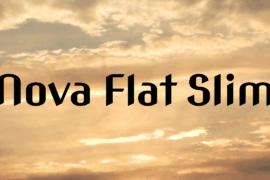 Nova Flat Slim Font Family