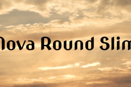 Nova Round Slim Font Family