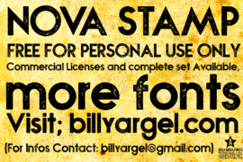 NOVA STAMP Font