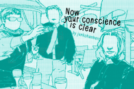 Now your conscience is clear Font