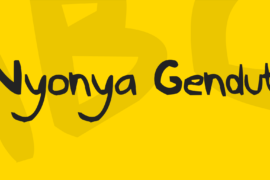 Nyonya Gendut Font