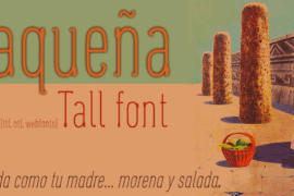 Oaxaqueña Tall Font