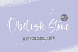 Obelisk Stone Font