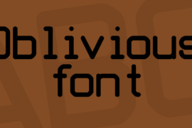 Oblivious font Font