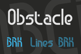 Obstacle Font Family