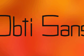 Obti Sans Font