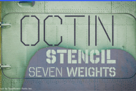 Octin Stencil Font
