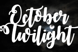 October Twilight Font