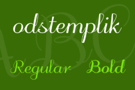 odstemplik Font Family