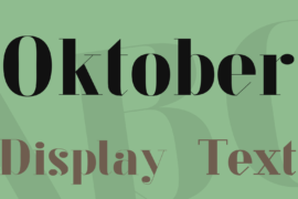 Oktober Font Family