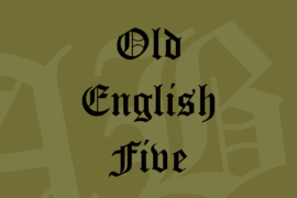 Old English Five Font